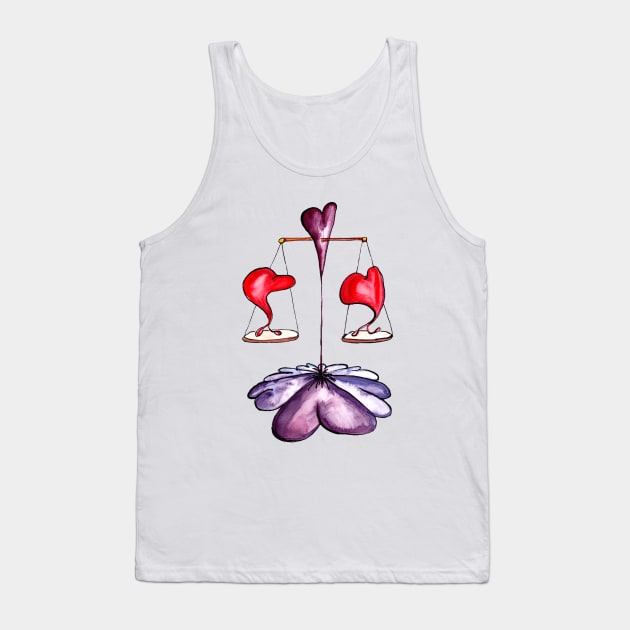 Libra.  the Scales. Balance Tank Top by lisenok